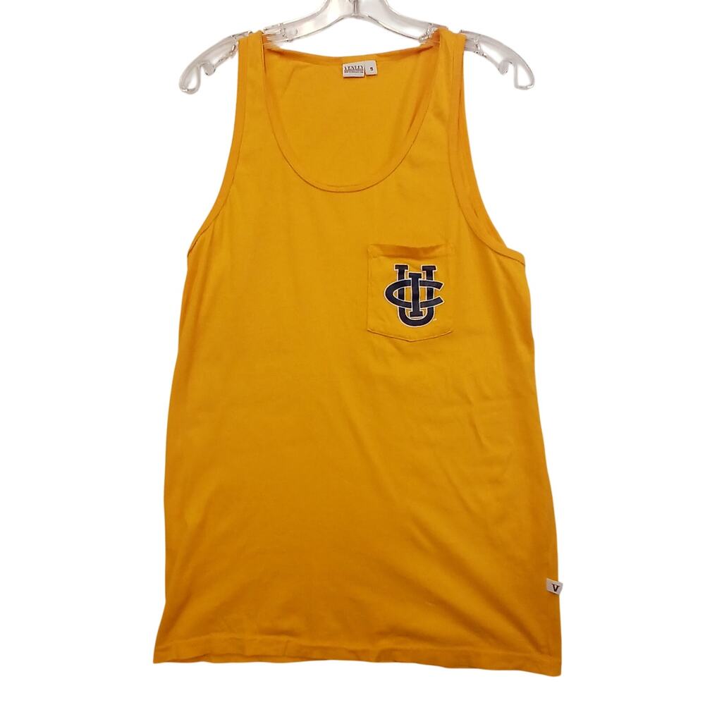 Venley UCI UC Irvine Anteaters Gold Tank Top Mens Small Pocket Sleeveless